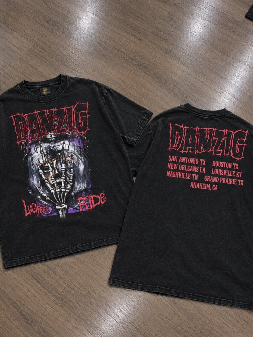 Danzig Lucifer's Ride Tour Vintage Graphic Tee Shirt